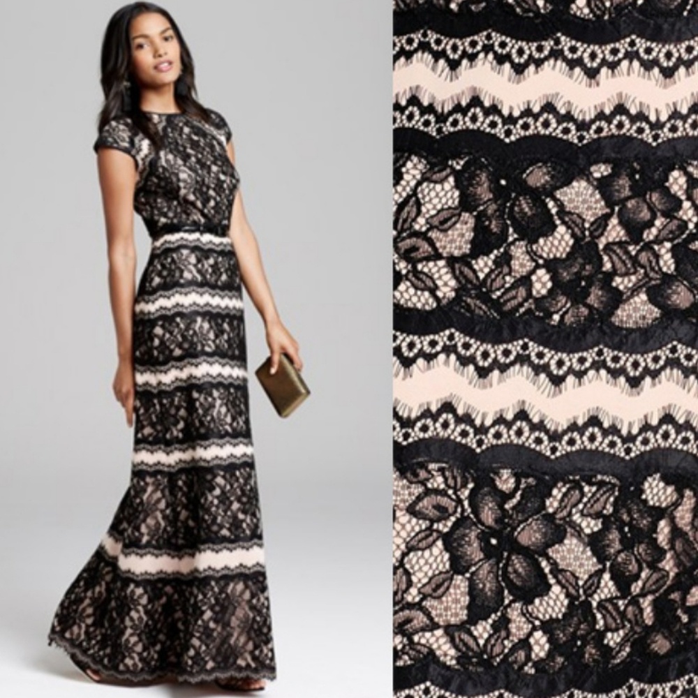 Tadashi Shoji Lace Neoprene Gown